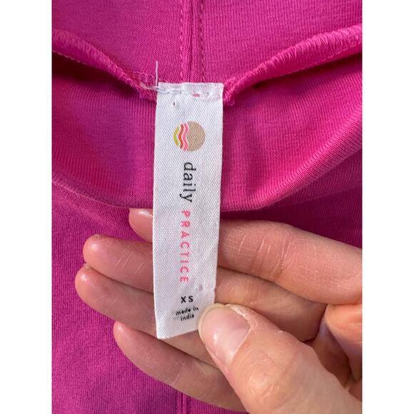 Daily Practice by Anthropologie Sz XS Pink Long-Sleeve Mock-Neck Knit Mini Dress - Picture 3 of 9